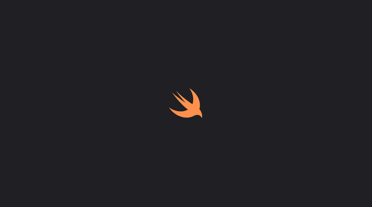 Logo de Swift en orange sur fond gris qui sert de hero de présentation de la formation sur les fondamentaux de Swift