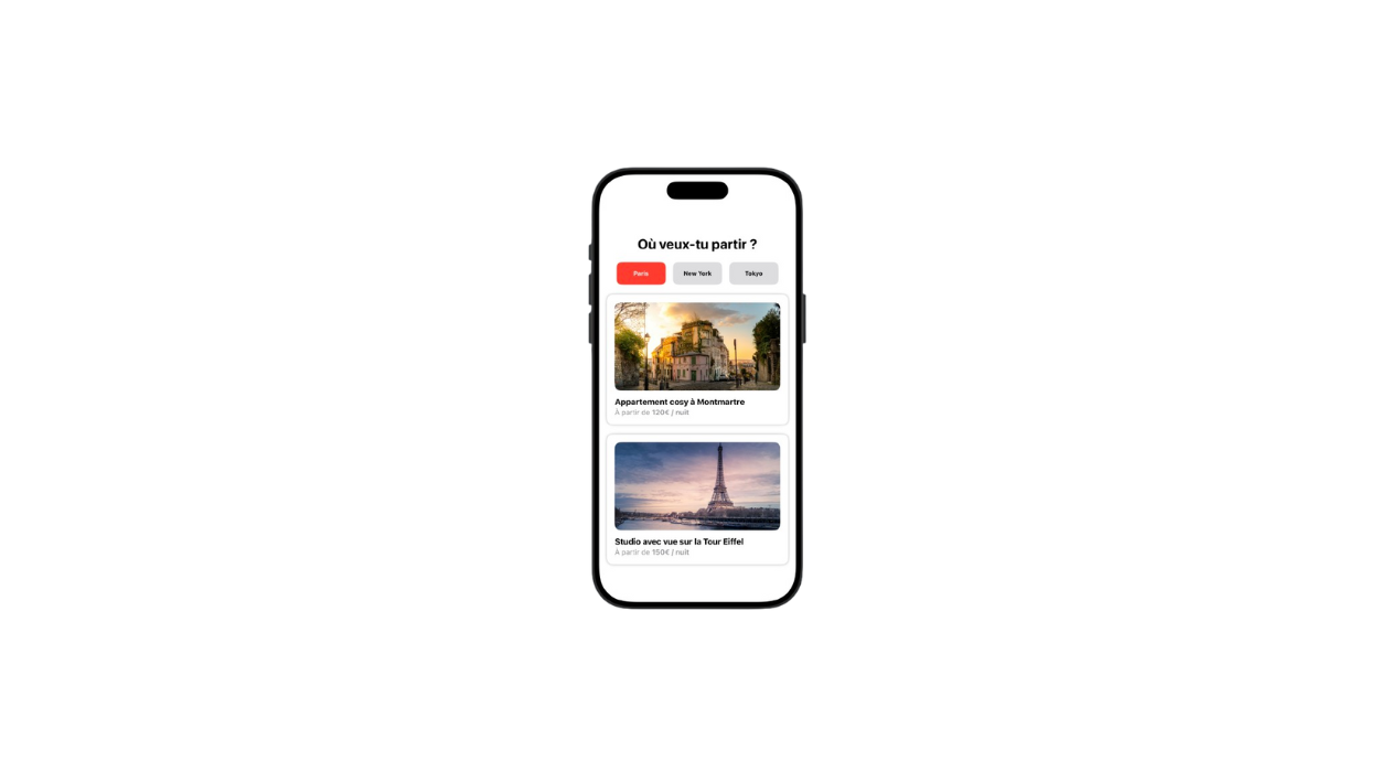 Image de présentation d’un écran iOS illustrant les composants Textes en SwiftUI, un long texte est présent sur l'écran