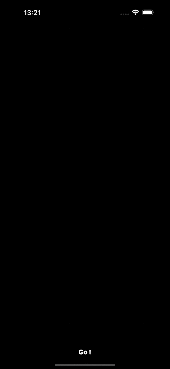 Animation d’un GIF montrant une icône dont la couleur évolue au fil du temps après avoir appuyé sur un bouton.