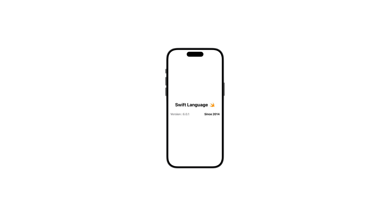 Image de présentation d’un écran iOS qui affiche une présantation du langage Swift