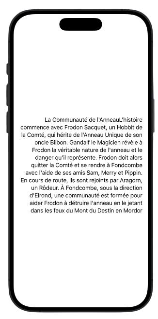 capture d'écran dun iPhone qui représente une étoile orange sur un fond noir
