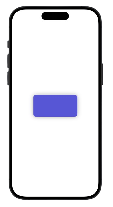 capture d'écran dun iPhone qui représente un rectangle arrondi violet