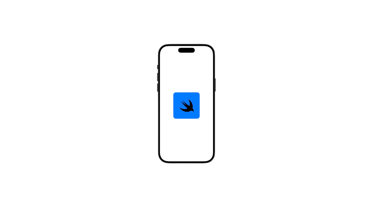 Image de présentation d’un écran iOS illustrant le logo de Swift UI