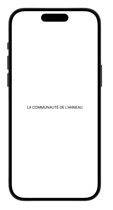 capture d'écran dun iPhone qui représente une étoile orange sur un fond noir