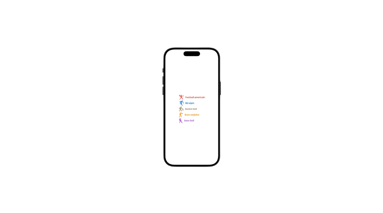 Image de présentation d’un écran iOS illustrant les shapes en SwiftUI, plusieurs forme de différentes couleurs sont présentes