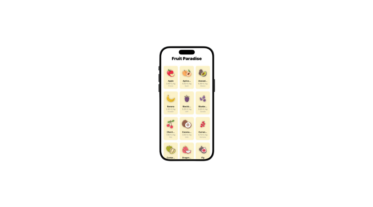 Image de présentation d’un écran iOS illustrant les composants Textes en SwiftUI, un long texte est présent sur l'écran