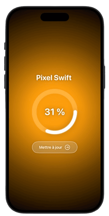 Capture d'écran de l'exercice, il represente une ligne avec le titre swift et sont langage, et une autre ligne avec la version de swift et sont année de sortie
