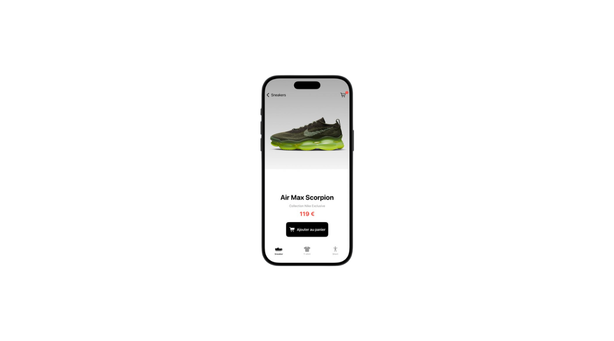 Image de présentation d’un écran iOS qui affiche une présantation du langage Swift