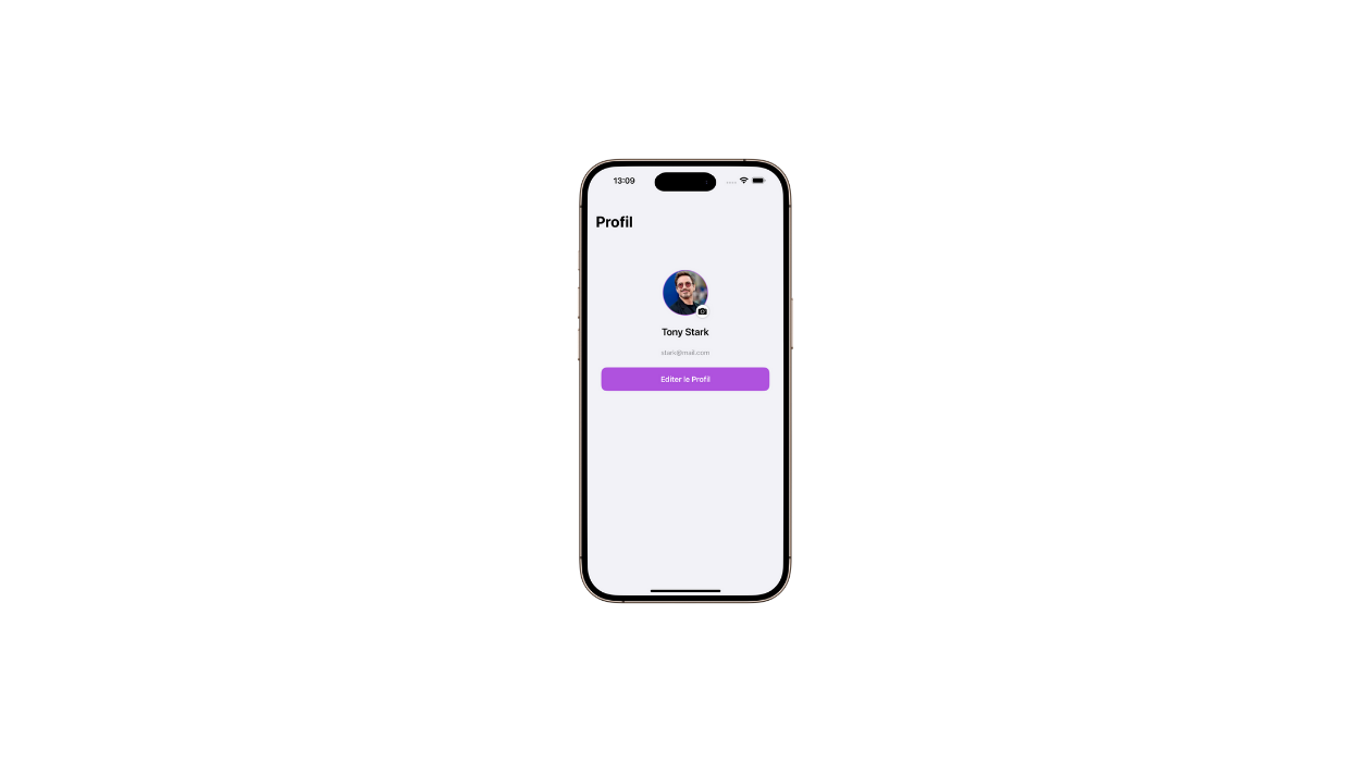 Image de présentation d’un écran iOS qui affiche une présantation du langage Swift
